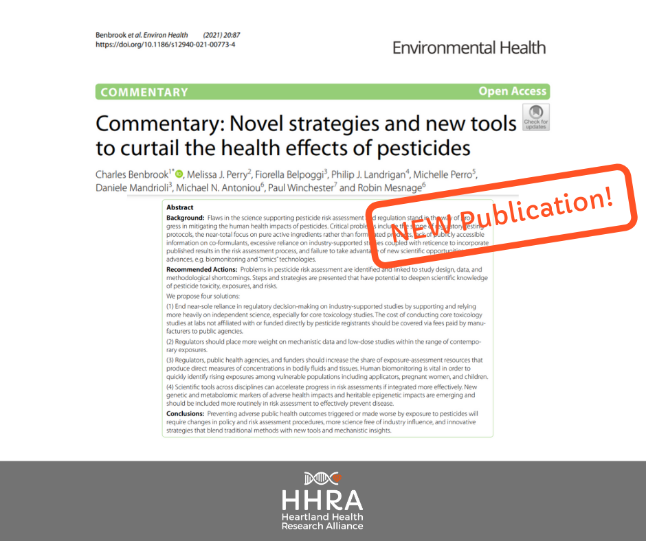 HHRA Commentary Recommends Four Steps to Fix Systemic Problems with Pesticide Regulation