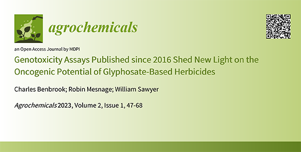 Genotoxicity Assays Published since 2016 Shed New Light on the Oncogenic Potential of Glyphosate-Based Herbicides